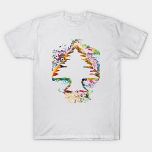 Cedar of lebanon paint art T-Shirt